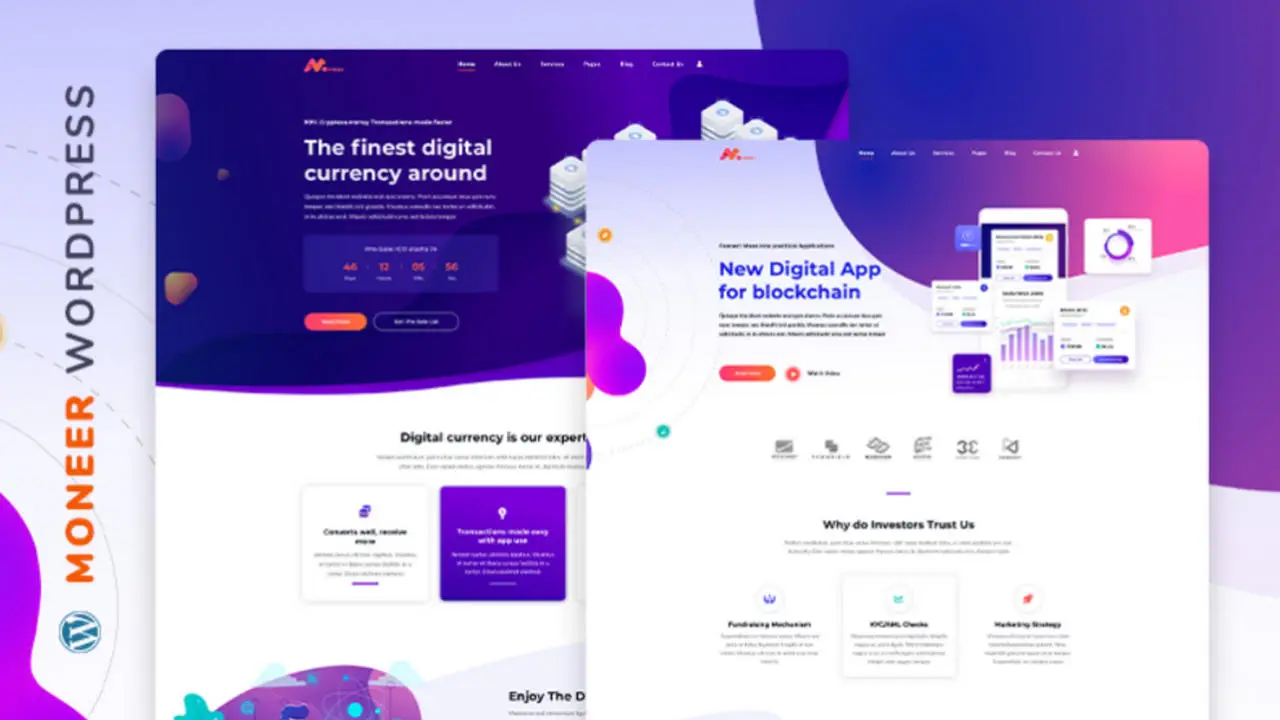 Moneer - Cryptocurrency WordPress Theme
