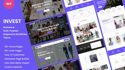 Invest - Business And Multipurpose Responsive WordPress Theme